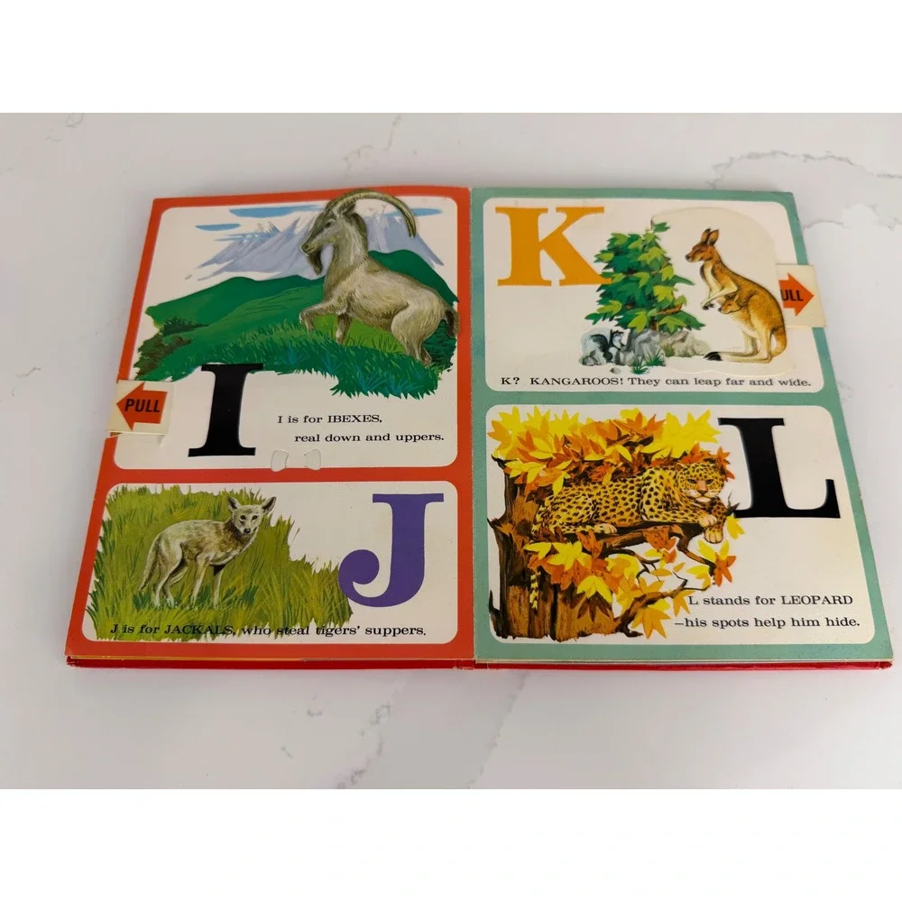 Norcross Animal-Alphabet Pop-Up Book 1967 vtg Akihito Shirakawa Hardcover ABC